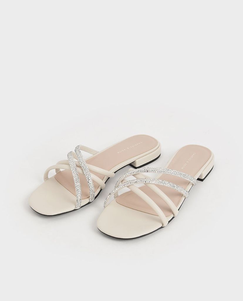 CHARLES & KEITH - Giày sandal nữ Embellished Slide