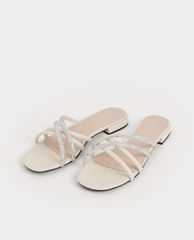 CHARLES & KEITH - Giày sandal nữ Embellished Slide