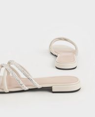 CHARLES & KEITH - Giày sandal nữ Embellished Slide