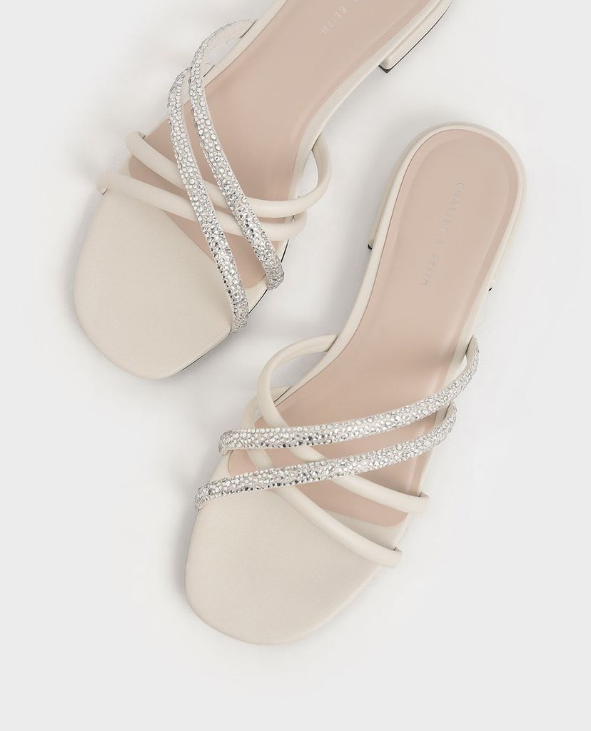 CHARLES & KEITH - Giày sandal nữ Embellished Slide