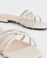 CHARLES & KEITH - Giày sandal nữ Embellished Slide