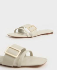 CHARLES & KEITH - Dép nữ quai ngang Buckle Slide