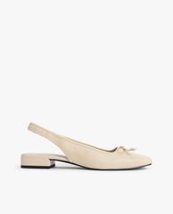 CHARLES & KEITH - Giày búp bê nữ mũi vuông Bow Slingback