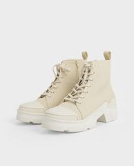 CHARLES & KEITH - Giày boots nữ thắt dây Lace Up Ankle