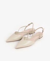 CHARLES & KEITH - Giày đế bệt mũi nhọn dây chéo Strappy Ballerina