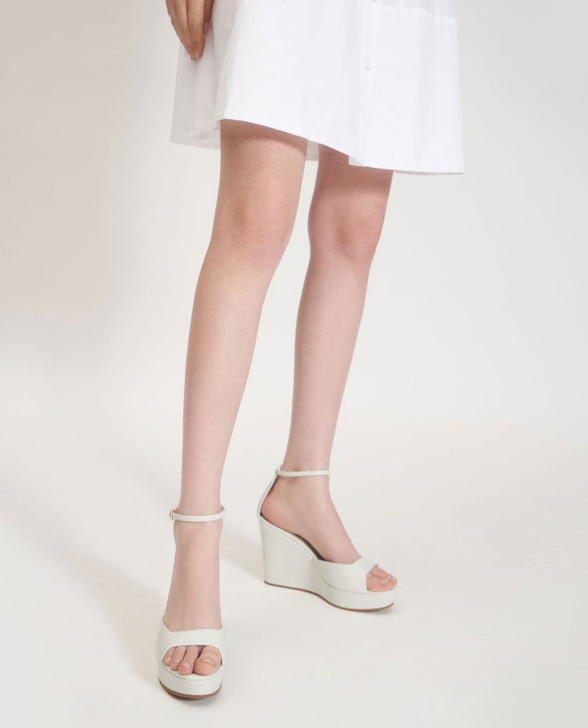 CHARLES & KEITH - Giày đế xuồng quai ngang thời trang