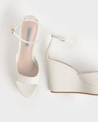 CHARLES & KEITH - Giày đế xuồng quai ngang thời trang
