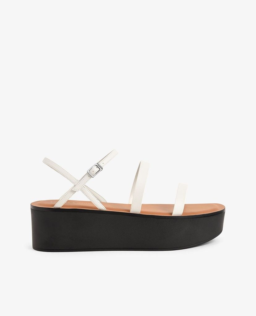 CHARLES & KEITH - Giày đế xuồng dây mảnh Strappy Flatform