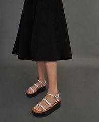 CHARLES & KEITH - Giày đế xuồng dây mảnh Strappy Flatform