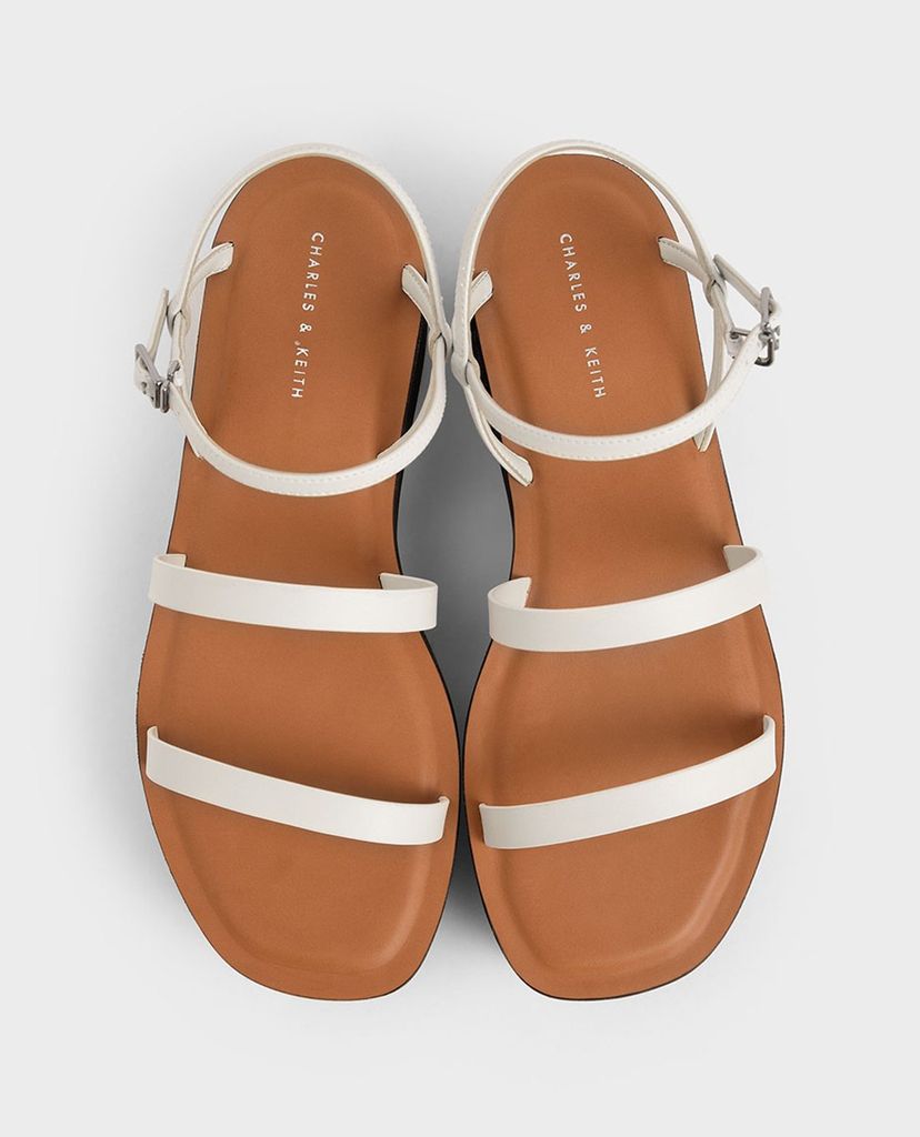 CHARLES & KEITH - Giày đế xuồng dây mảnh Strappy Flatform