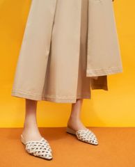 CHARLES & KEITH - Giày đế xuồng nữ mũi nhọn Woven