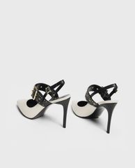 CHARLES & KEITH - Giày cao gót mũi nhọn đính hạt Studded