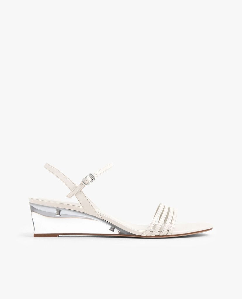 CHARLES & KEITH - Giày đế xuồng quai mảnh Ankle Strap Clear
