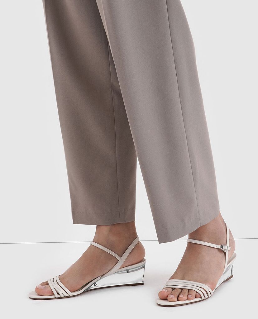 CHARLES & KEITH - Giày đế xuồng quai mảnh Ankle Strap Clear