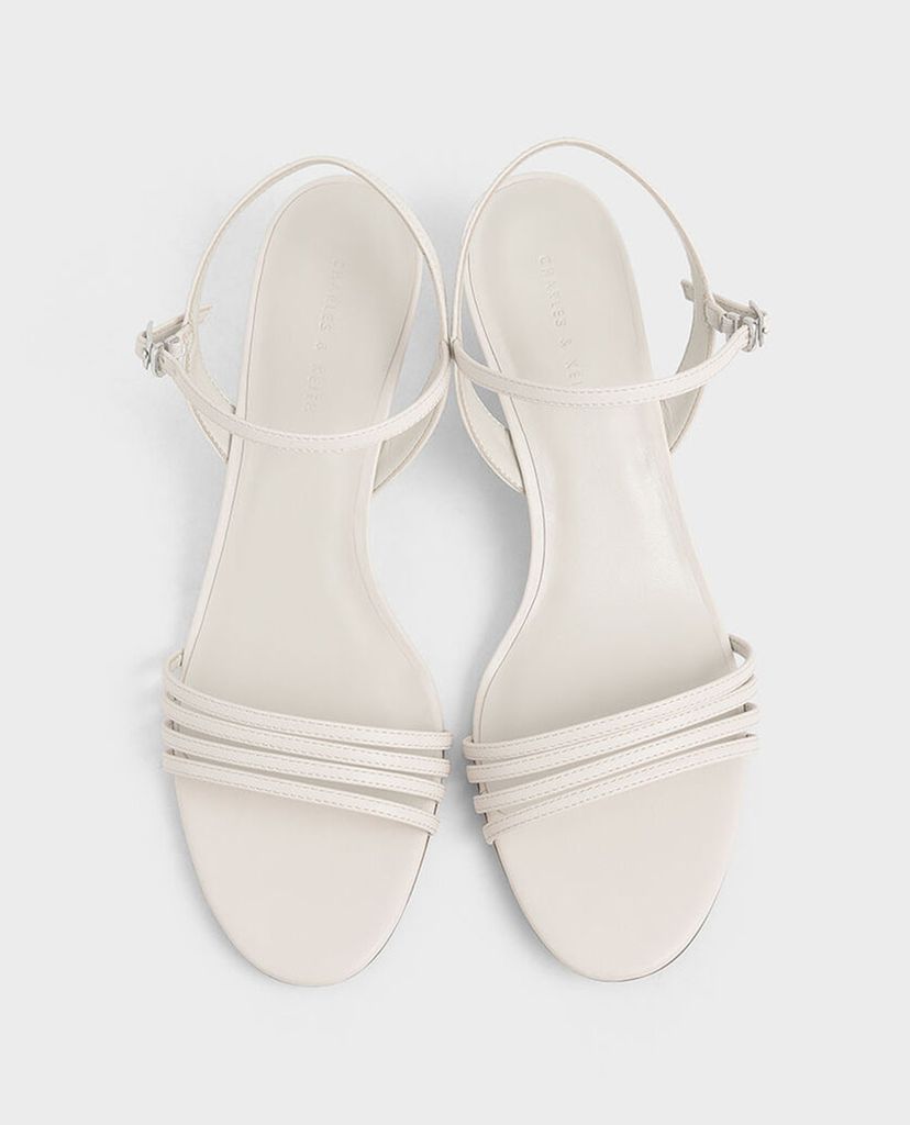 CHARLES & KEITH - Giày đế xuồng quai mảnh Ankle Strap Clear