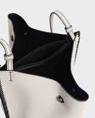 CHARLES & KEITH - Túi đeo vai nữ Whipstitch Trim Bucket