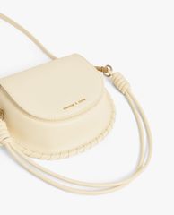 CHARLES & KEITH - Túi xách tay nữ Stitch Trim Saddle Bag