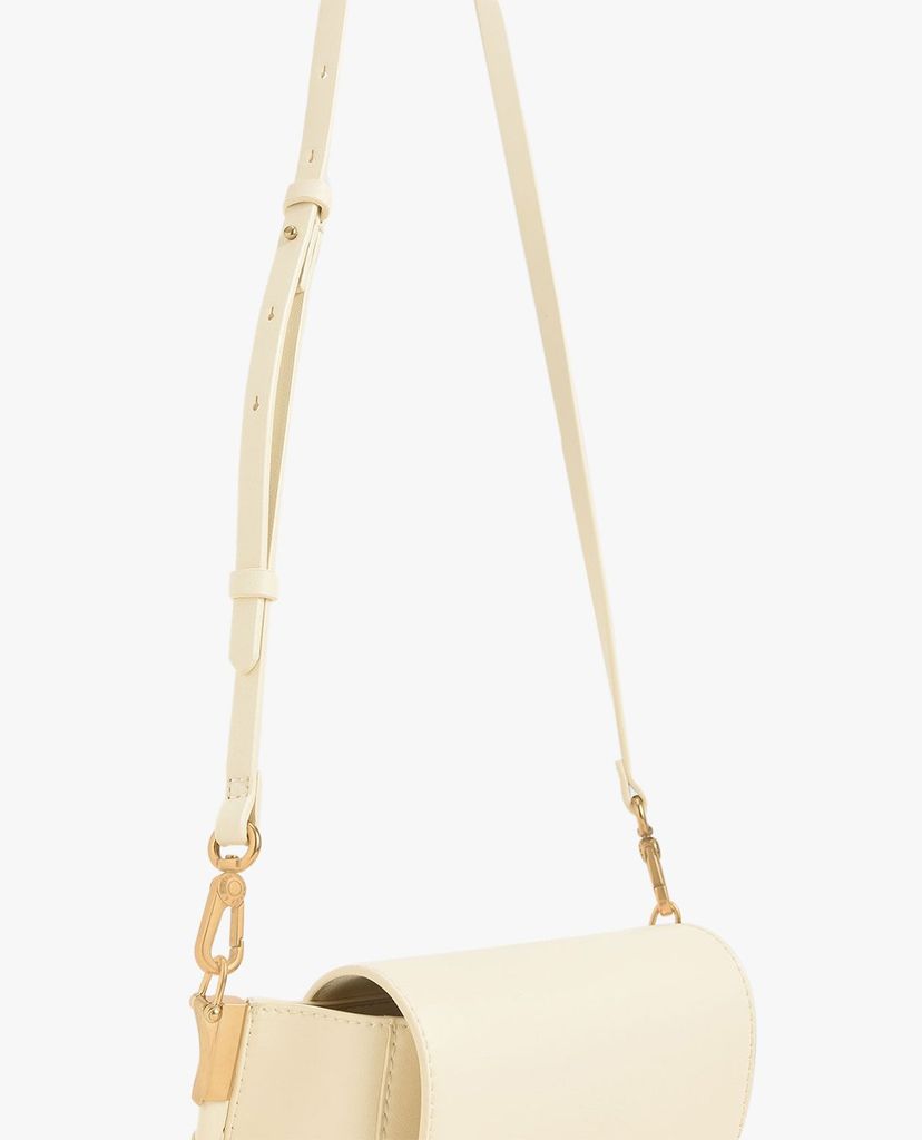 CHARLES & KEITH - Túi xách tay nữ Stitch Trim Saddle Bag