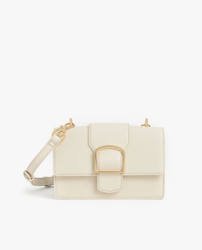 CHARLES & KEITH - Túi đeo chéo nữ chữ nhật Metallic Buckle