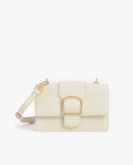 CHARLES & KEITH - Túi đeo chéo nữ chữ nhật Metallic Buckle