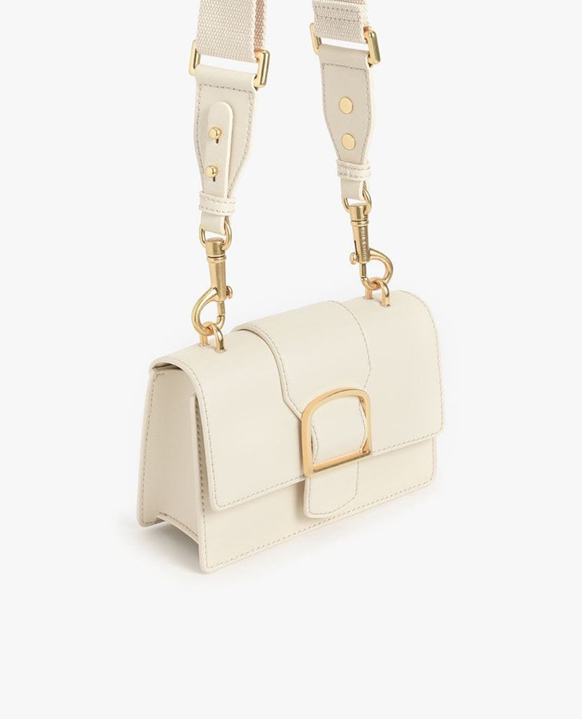 CHARLES & KEITH - Túi đeo chéo nữ chữ nhật Metallic Buckle