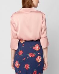 GIGI - Áo sơ mi nữ cổ bẻ tay dài Fitted Slit Cuff