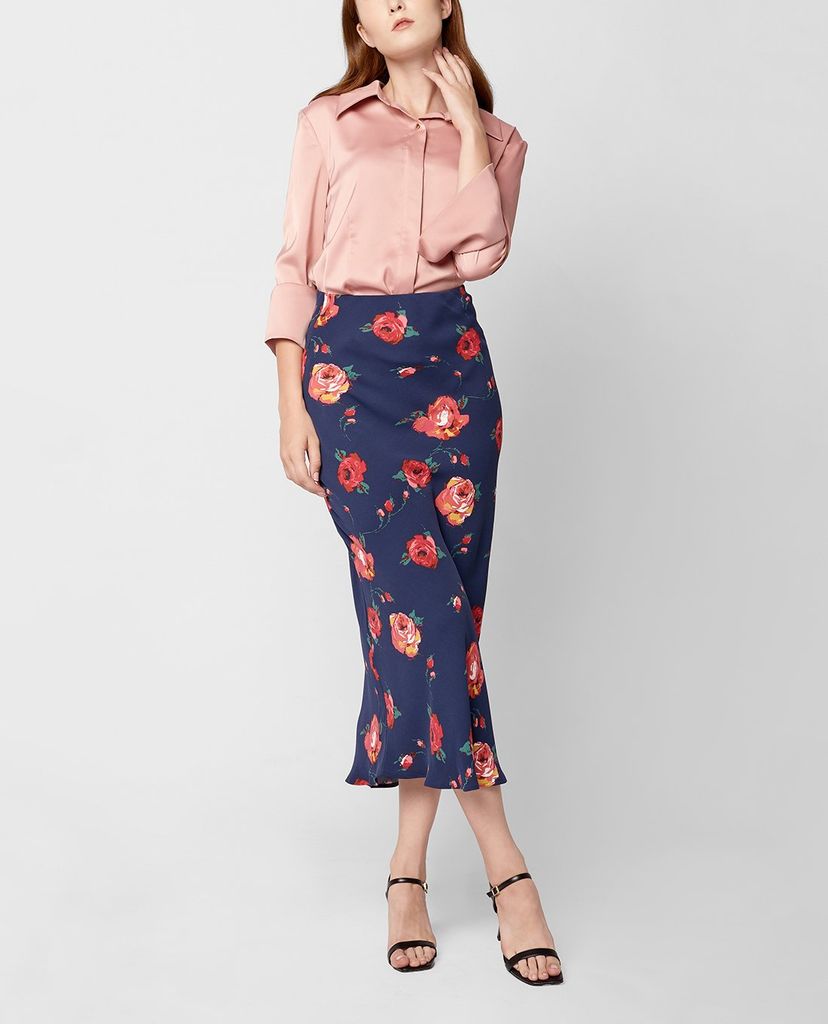 GIGI - Áo sơ mi nữ cổ bẻ tay dài Fitted Slit Cuff