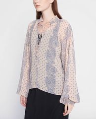GIGI - Áo kiểu nữ phom suông tay dài Boho
