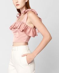 GIGI - Áo croptop nữ hai dây Ruffle Tie Camisole