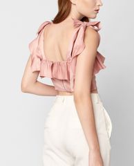 GIGI - Áo croptop nữ hai dây Ruffle Tie Camisole