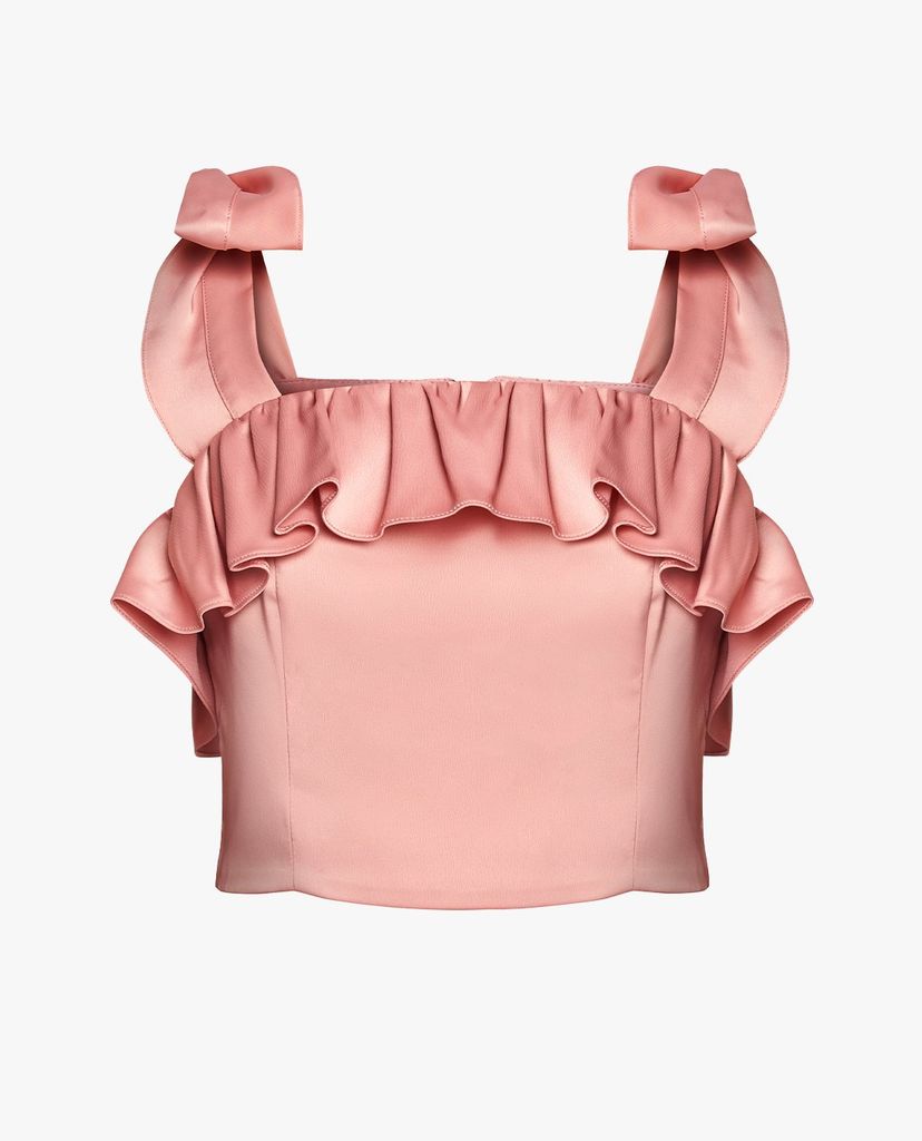 GIGI - Áo croptop nữ hai dây Ruffle Tie Camisole