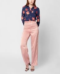 GIGI - Quần kiểu nữ lưng cao ống rộng thời trang