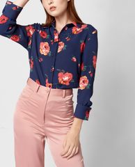GIGI - Quần kiểu nữ lưng cao ống rộng thời trang