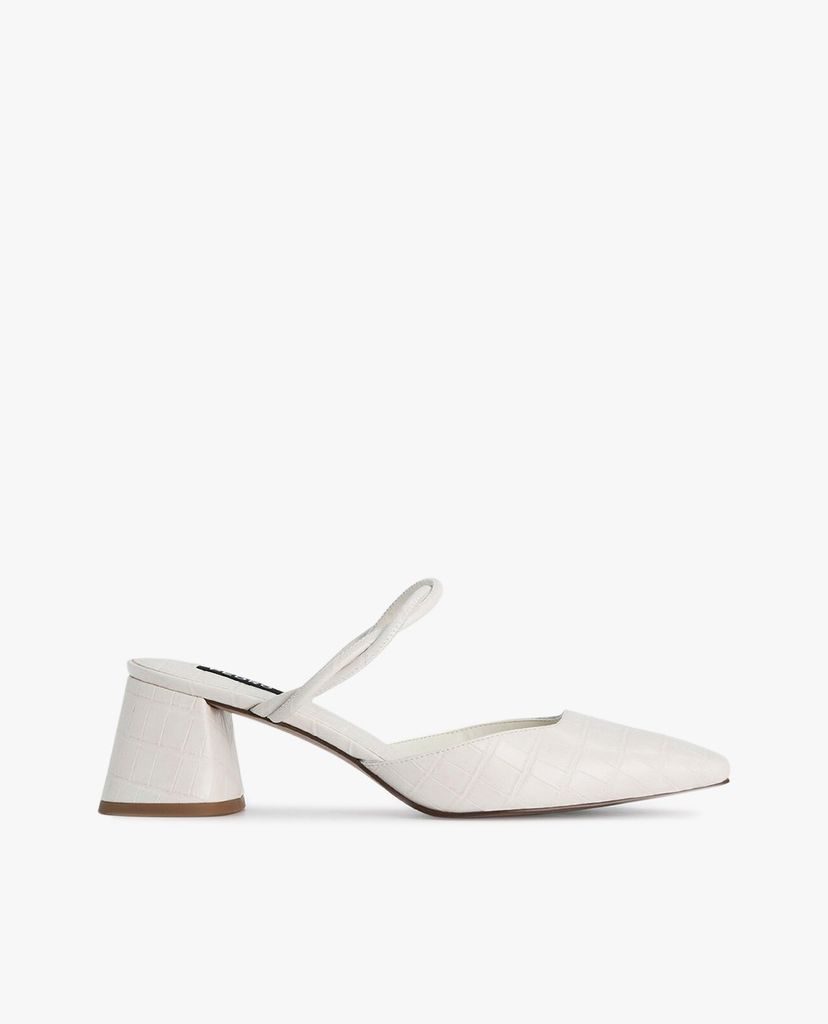 PEDRO - Giày cao gót mũi vuông Croc Effect Heeled