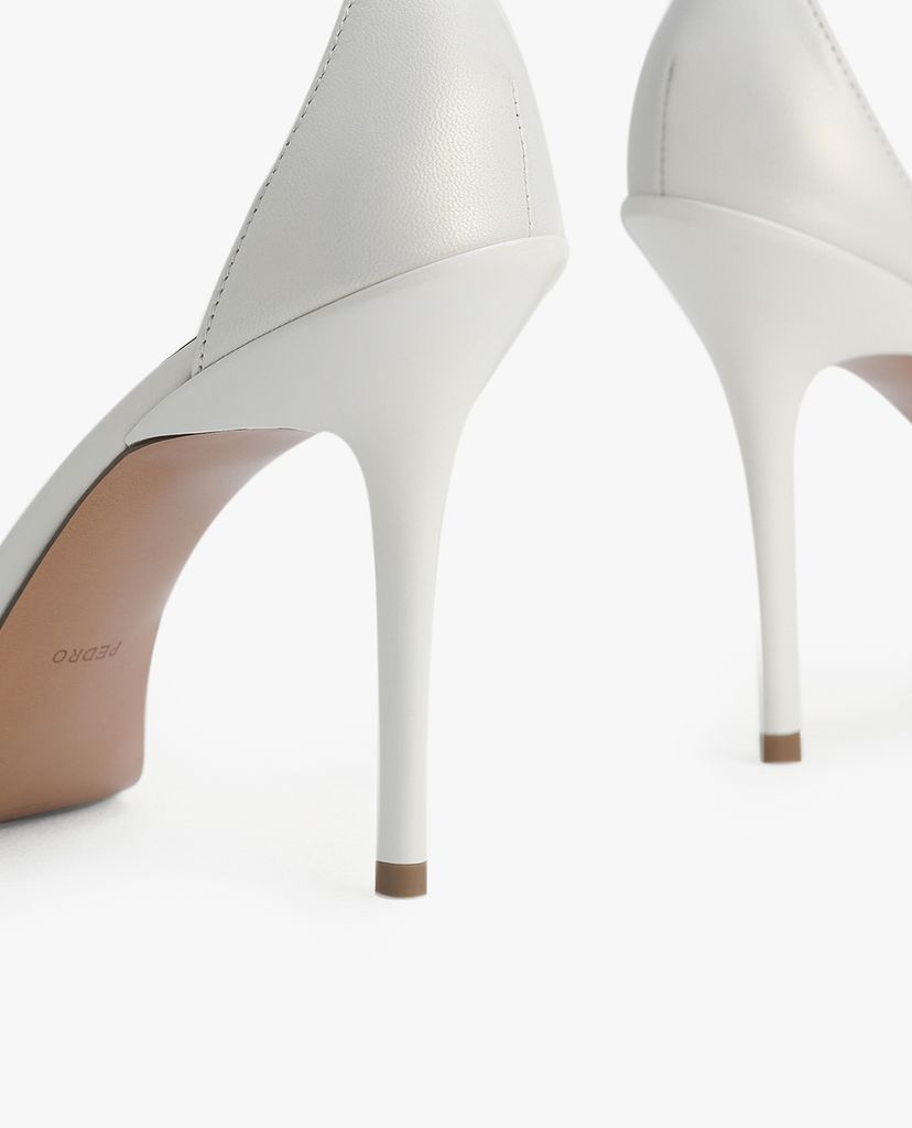 PEDRO - Giày cao gót hở mũi quai ngang thời trang Embellished Leather