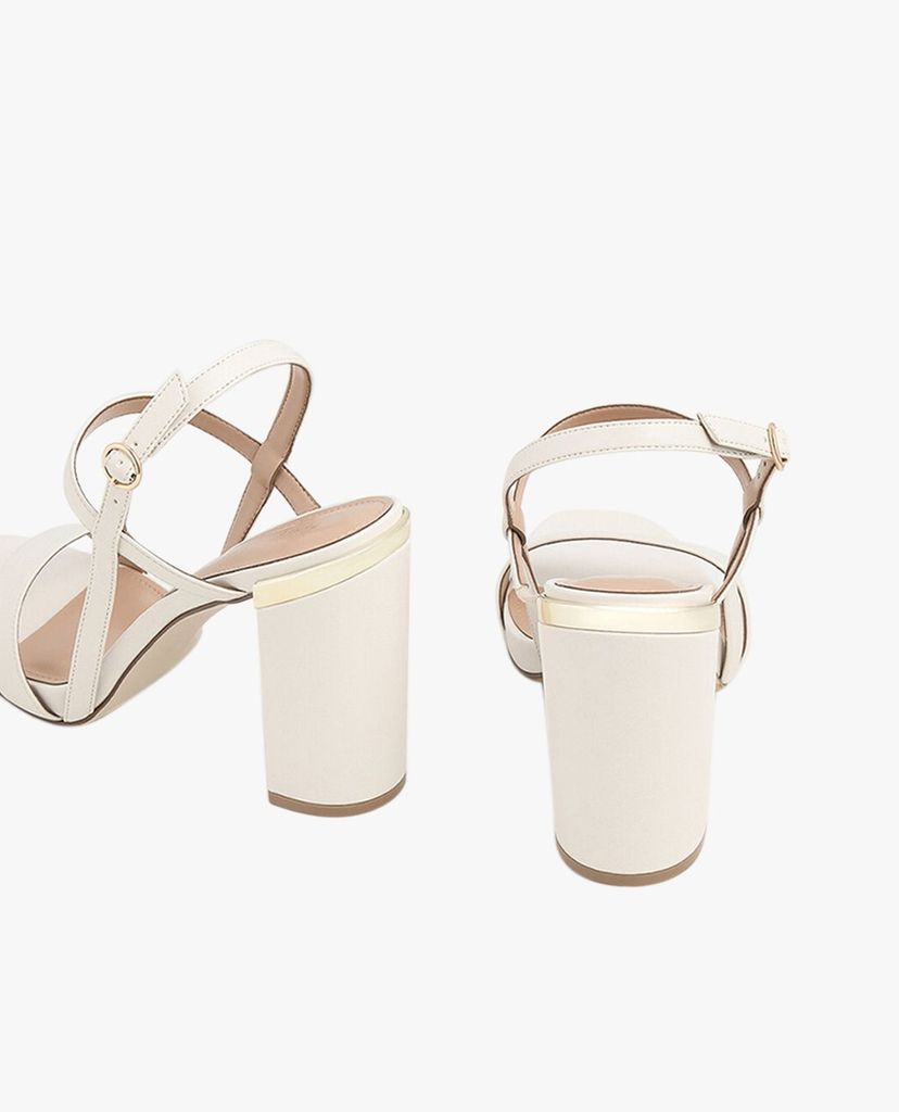 PEDRO - Giày cao gót đế vuông Slingback Open Toe