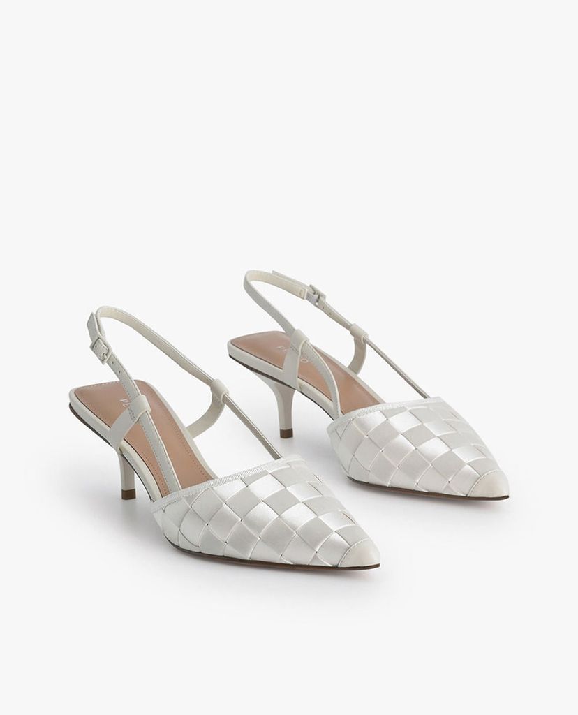 PEDRO - Giày cao gót mũi nhọn Woven Satin