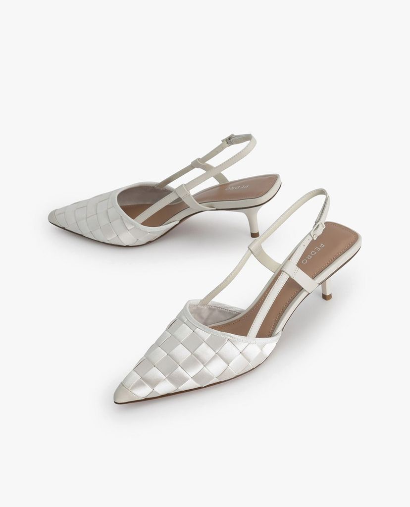 PEDRO - Giày cao gót mũi nhọn Woven Satin