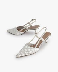 PEDRO - Giày cao gót mũi nhọn Woven Satin