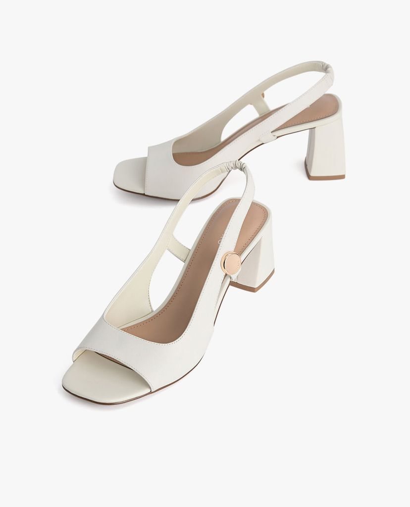 PEDRO - Giày cao gót đế vuông Leather Slingback