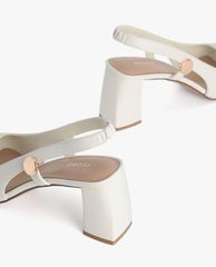 PEDRO - Giày cao gót đế vuông Leather Slingback