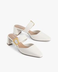 PEDRO - Giày cao gót mũi nhọn Leather Slip On Heels