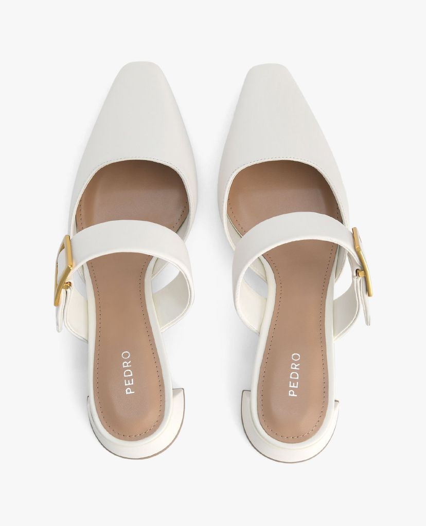 PEDRO - Giày cao gót mũi nhọn Leather Slip On Heels