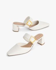 PEDRO - Giày cao gót mũi nhọn Leather Slip On Heels