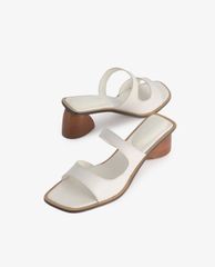 PEDRO - Giày sandal cao gót đế trụ Double Strap