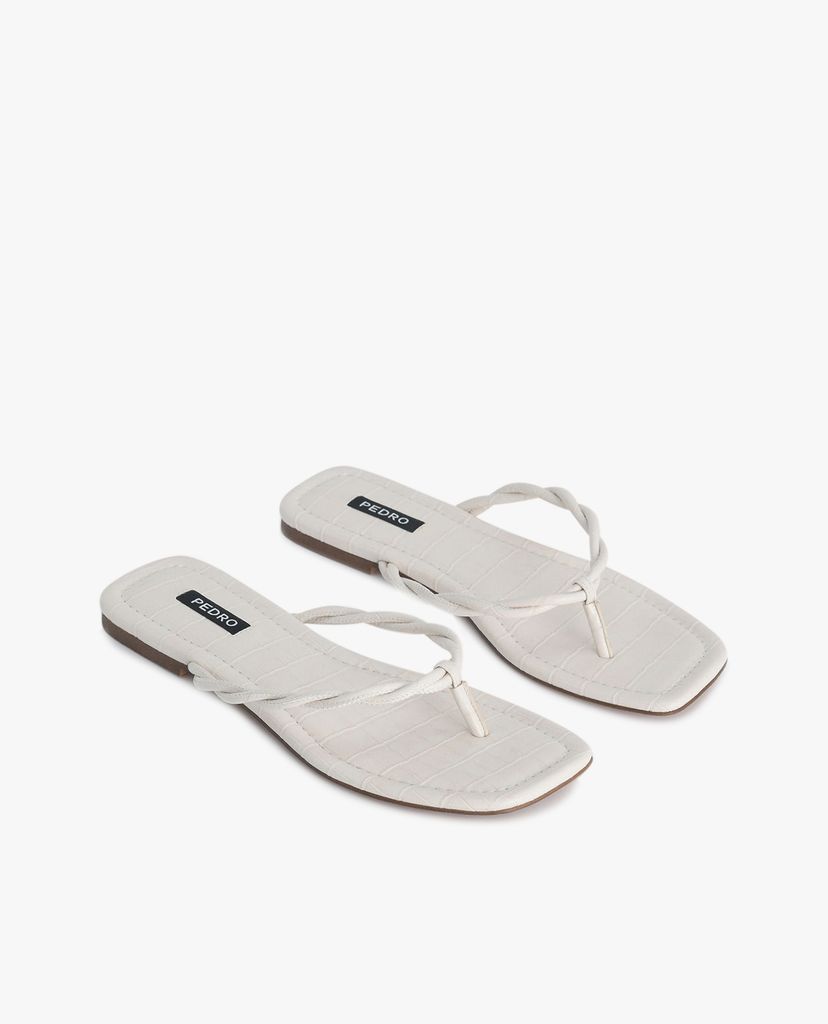 PEDRO - Dép nữ quai kẹp Croc Effect Thong