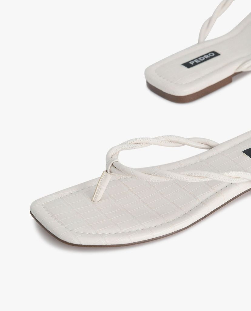 PEDRO - Dép nữ quai kẹp Croc Effect Thong