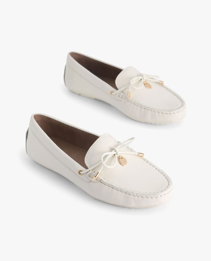 PEDRO - Giày lười nữ mũi tròn Textured Leather Bow