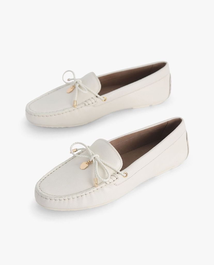 PEDRO - Giày lười nữ mũi tròn Textured Leather Bow