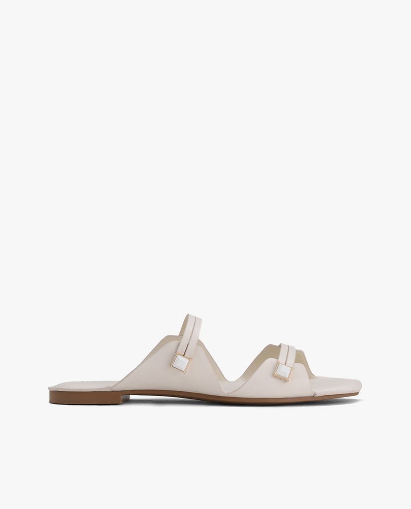 PEDRO - Giày đế bệt nữ quai ngang Croc Effect